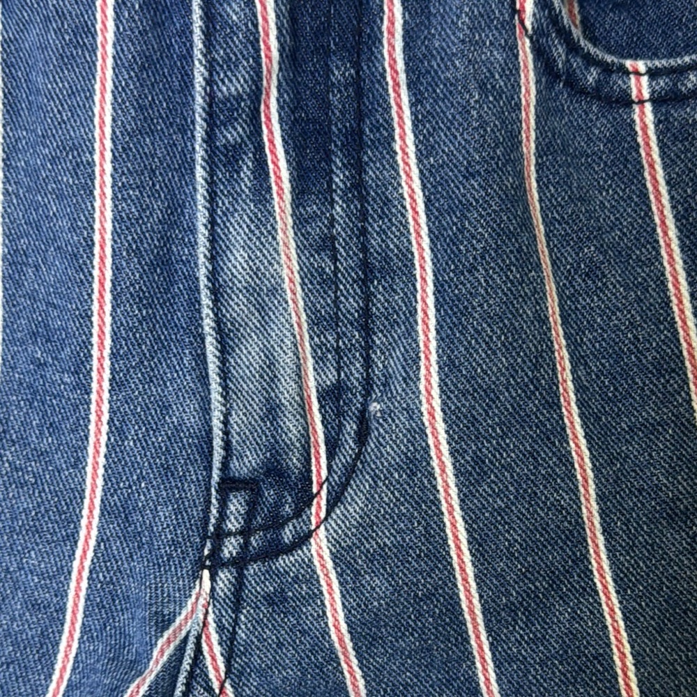 PacSun Blue and Pink Jean Shorts with Vintage Style - Picture 5 of 6